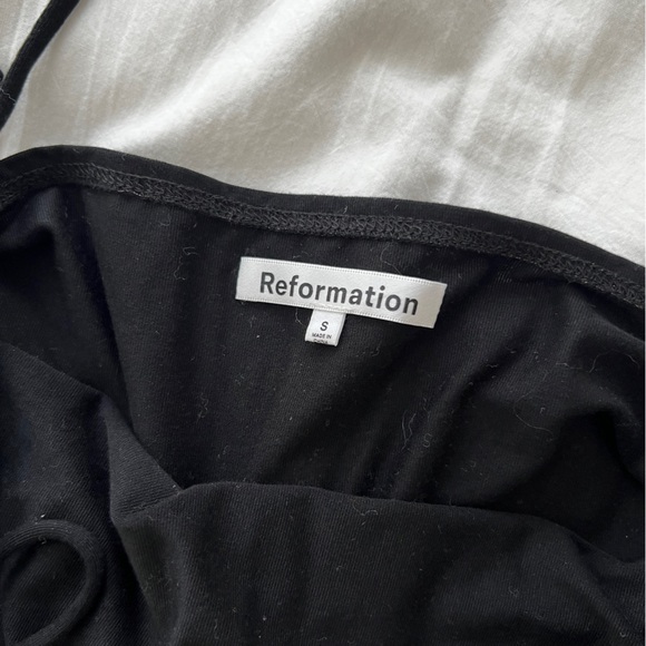 Reformation Black Halter Dress with cut out - Picture 4 of 4